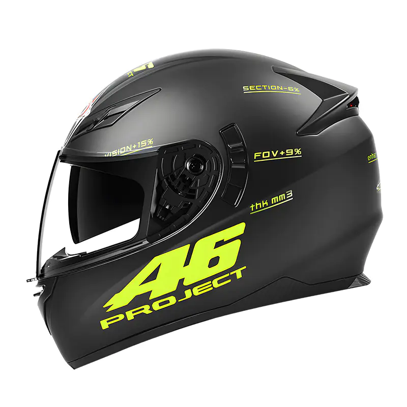 Casca pentru motociclete cu faruri spate de siguranta K3 LED Casca integrala certificata DOT