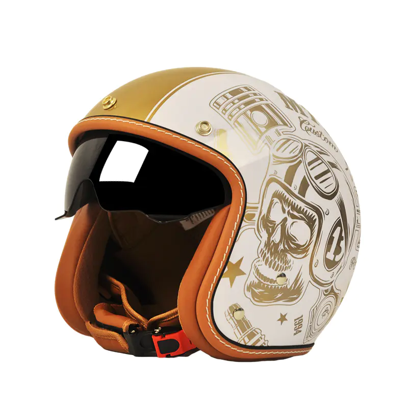 Cască de motocicletă retro deschisă cu certificare DOT MT901 Cască de motocross