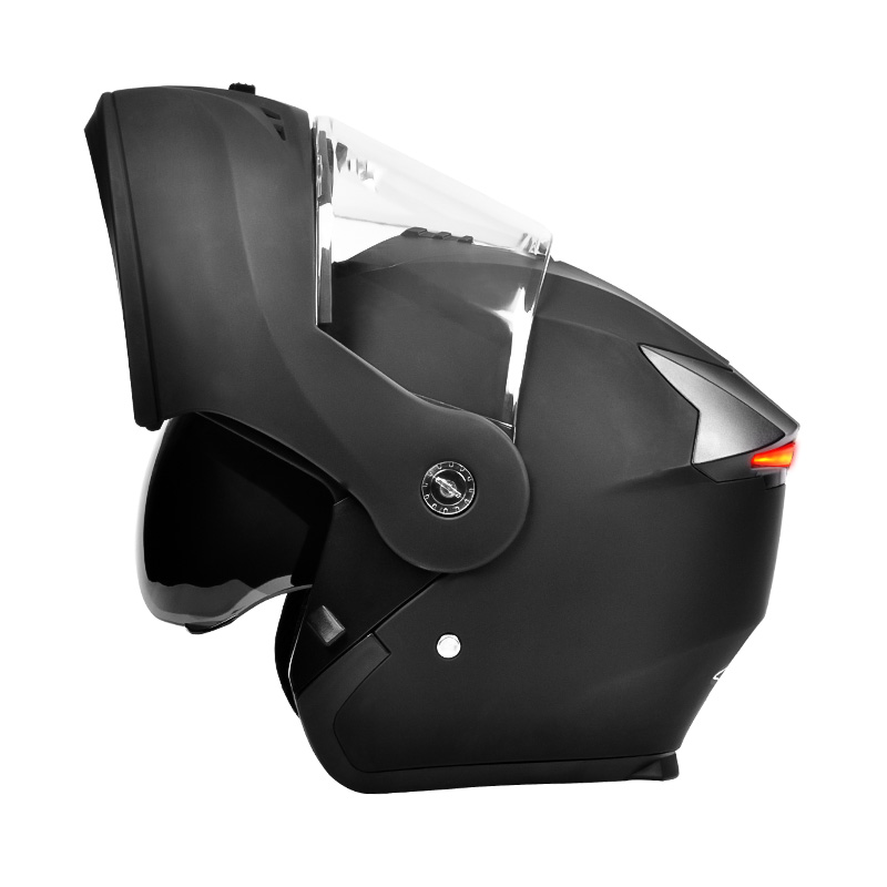 107 LED-uri de siguranță Cască pentru motocicletă Cască cu viziere dublă