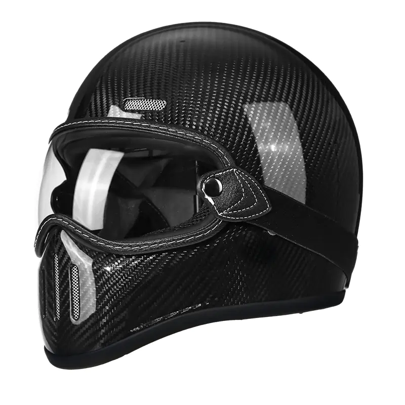 MT801 Cască integrală de motocicletă din fibră de carbon Cască de motocross
