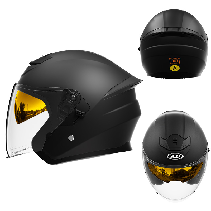 Cască de motocicletă cu viziere duble certificată DOT 601 Cască de motocross ABS