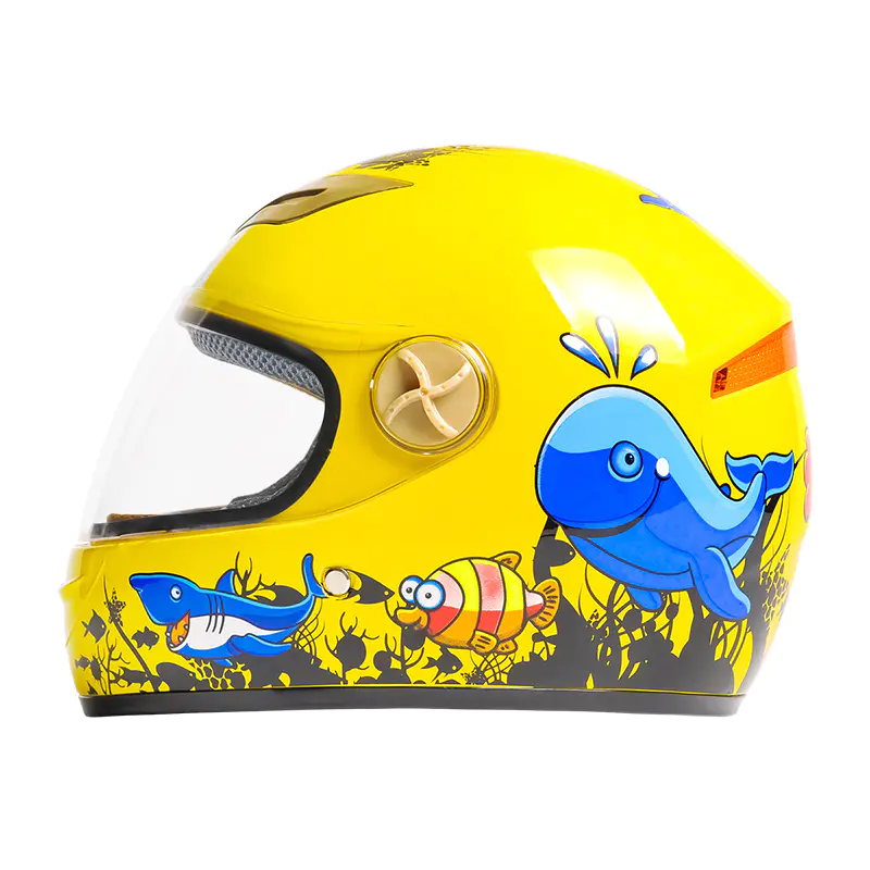 Cască integrală pentru motocicletă pentru copii 501 ABS Cască de motocross cu modele de desene animate