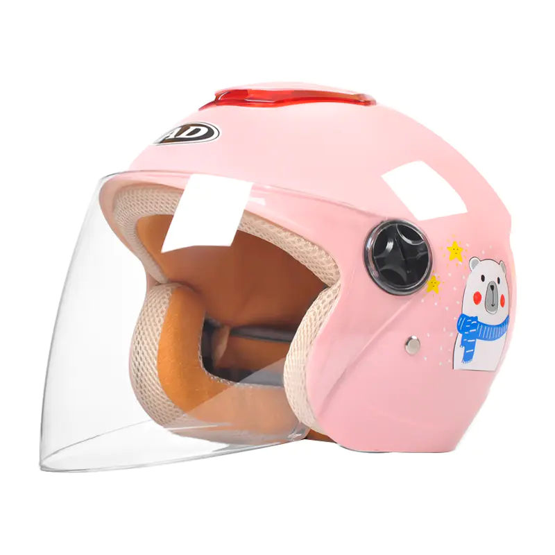 703 ABS Cască de motocicletă deschisă pentru copii Cască de motocross cu desene animate