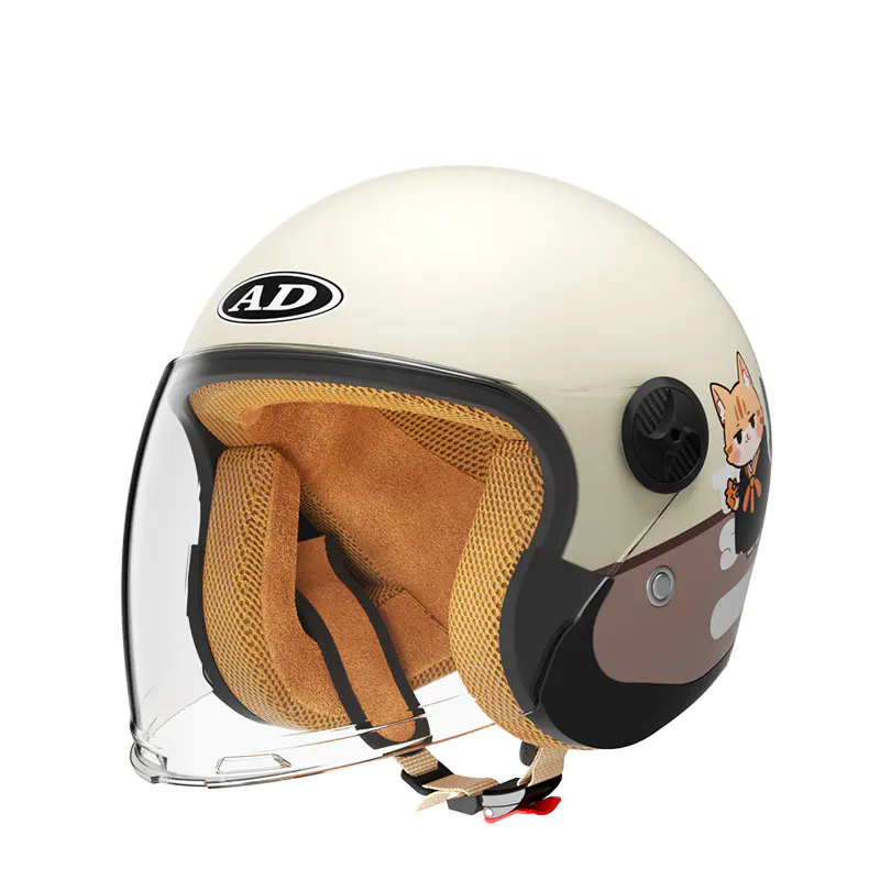 707 Cască de motocicletă retro deschisă pentru copii ABS Cască de motocross